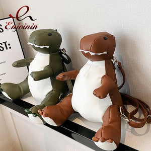 Dinosaur Shape Backpack Purse for Women Mini School Bag Girls Shoulder Bag