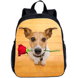 Dog Printing Toddler School Bag 13 Inch Preschool Backpack