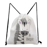 Animal Printing Storage Shoes Bag Women's Portable Backpacks Casual Gift