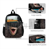 Happy Chimp-Monkey Face Gift Outdoor Hiking Backpack