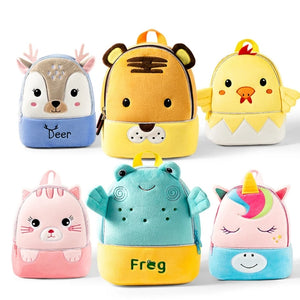 3D Cartoon Plush Animal Preschool Bag Baby Backpack