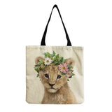Panda Koala Elephant Print Women Handbag Tote Shoulder Bag