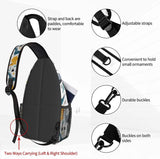 Dinosaur Sling Backpack Chest Bag for Men Women