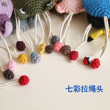 Animals Unisex Hand Knitting Key Wallets Pull Type Key Bag