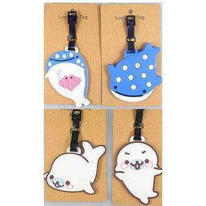 Anime Whale Octopus Dolphin Luggage Tags Bag Travel Accessories