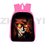 Hellsing 3D Japan Harajuku Backpacks for Women 12/16 Inch