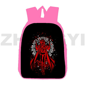 Hellsing 3D Japan Harajuku Backpacks for Women 12/16 Inch