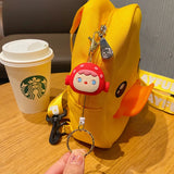 Anime Unicorn Clown Keychain Retractable Portable Multifunctional Key Chain