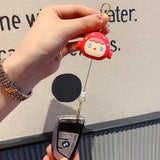 Anime Unicorn Clown Keychain Retractable Portable Multifunctional Key Chain