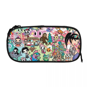 Moriah Elizabeth Pen Box Student School Anime Zipper Pen Bag