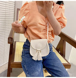 Kids Tassel Crossbody Bag Coin Purse Mini Handbag