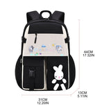 Girls' Cartoon School Bag Anti-theft Nylon Rucksack