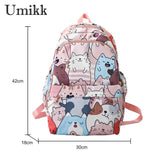 Animal Print School Bags for Girls Laptop Bags Shoulder Bag for Women