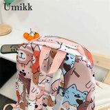 Animal Print School Bags for Girls Laptop Bags Shoulder Bag for Women