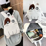 Japanese Girls Cat Student Schoolbag Versatile Backpack