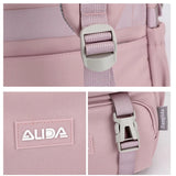 Nylon School Bag for Women Teenagers Rucksack