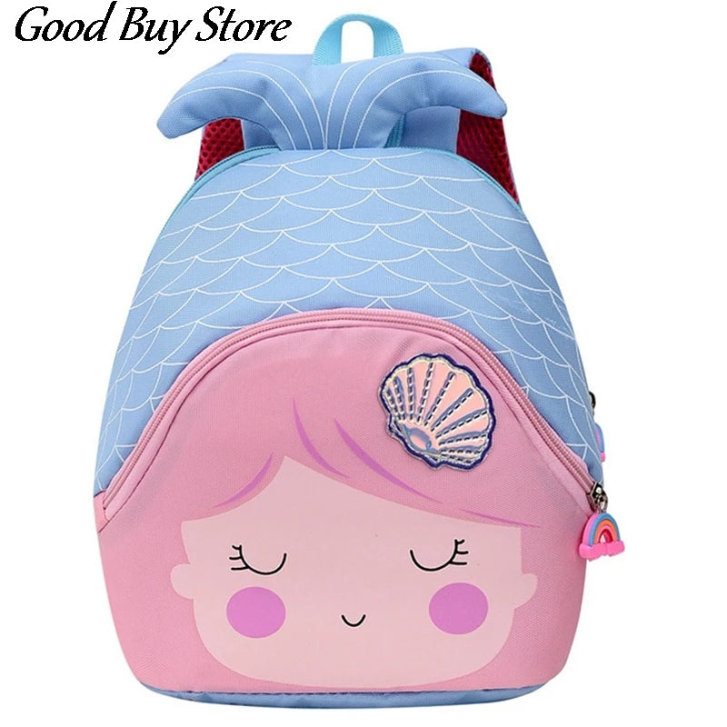 Cartoon Fish School Bags Backpack Purse for Kids