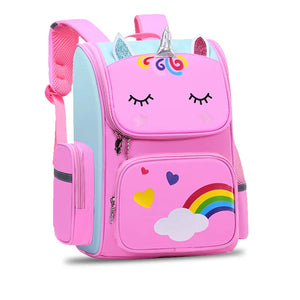 Unicorn Cartoon Schoolbag for Kids, Shoulder Backbag