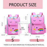 Unicorn Cartoon Schoolbag for Kids, Shoulder Backbag