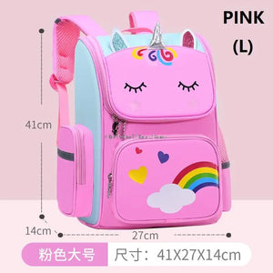 Unicorn Cartoon Schoolbag for Kids, Shoulder Backbag