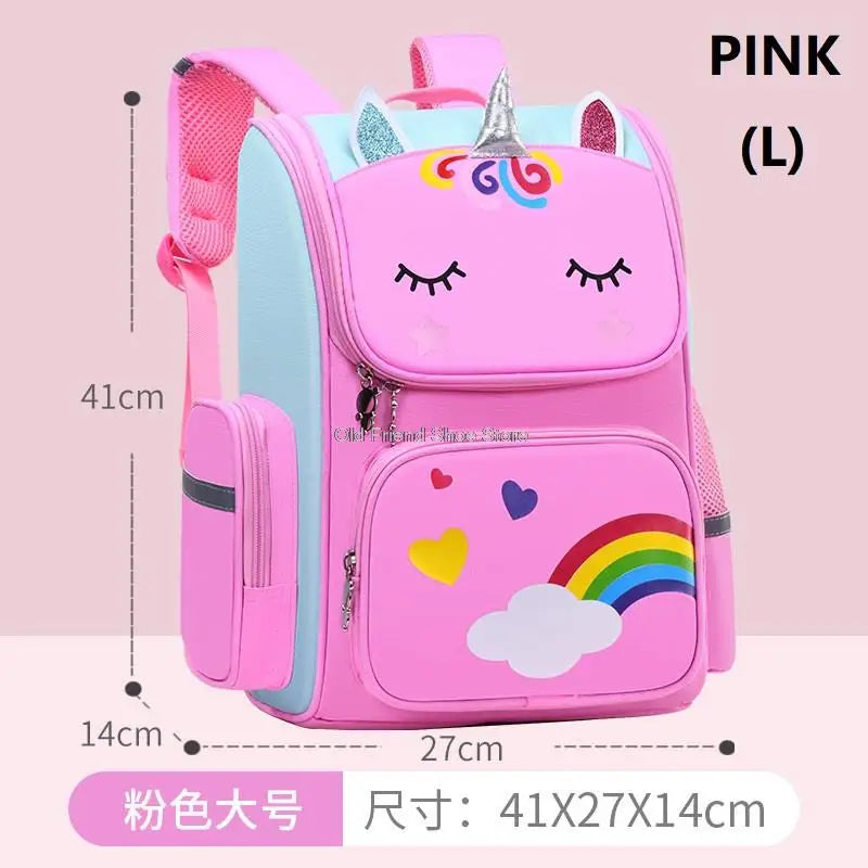 Unicorn Cartoon Schoolbag for Kids, Shoulder Backbag