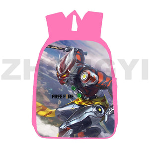 3D Game Fire Garena Backpack, Vintage Canvas School Bags