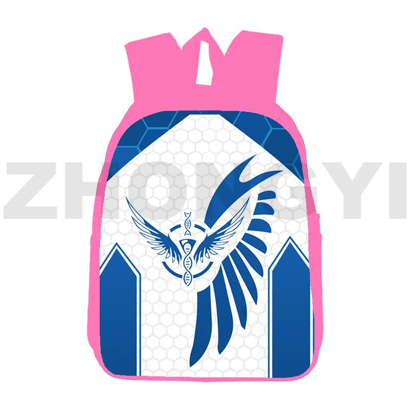 3D Game Fire Garena Backpack, Vintage Canvas School Bags