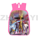 3D Game Fire Garena Backpack, Vintage Canvas School Bags