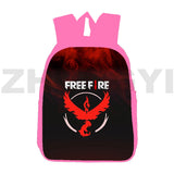 3D Game Fire Garena Backpack, Vintage Canvas School Bags