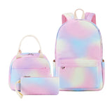 Rainbow Backpack Lunch Tote Pencil Bag School Bag for Teens
