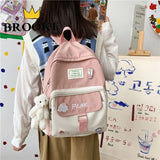 Pink Lovely School Bags for Students, Casual Daypacks for Girls