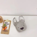 Kids' Bear Ear Sweet School Bag Zipper PU Leather Packbag