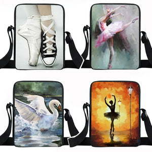 Ballet Dancing Women Handbag Messenger Bag Portable Crossbody Bags