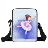 Ballet Dancing Women Handbag Messenger Bag Portable Crossbody Bags
