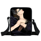 Ballet Print Cross Bag Canvas Shoulder Bag