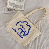 Bear Canvas Messenger Bag Shoulder Bags Crossbody Tote Handbags