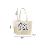 Bear Canvas Messenger Bag Shoulder Bags Crossbody Tote Handbags