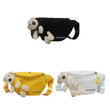 Bear Canvas Wild Chest Bag All-match Messenger Women Casual Daily Wear Waist Bag