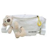 Bear Canvas Wild Chest Bag Messenger All-match Women Casual Daily