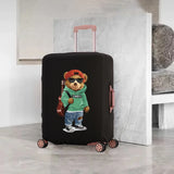 Bear Doll Pattern Luggage Cover Elastic Protective Dust-proof 18-32 Inch Travel