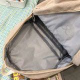 Bear Backpack Shoulder Bag Large Capacity Student Casual Travel Rucksack