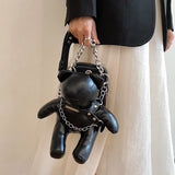 Bear Mini Crossbody Bag Women Phone Purse Zipper Flap Shoulder Bag Ladies Handba