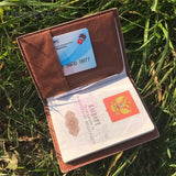 Bear Passport Cover PU Leather Case Travel Wallet