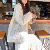 Large Capacity Bear Plush Underarm Bag for Winter