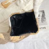 Bear Printing Large Capacity Crossbody Bags Autumn Winter Female Shoulder Bags