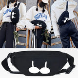 Big Eyes Printing Waist Bags Fashion Chest Bag Outdoor Travel Handbag