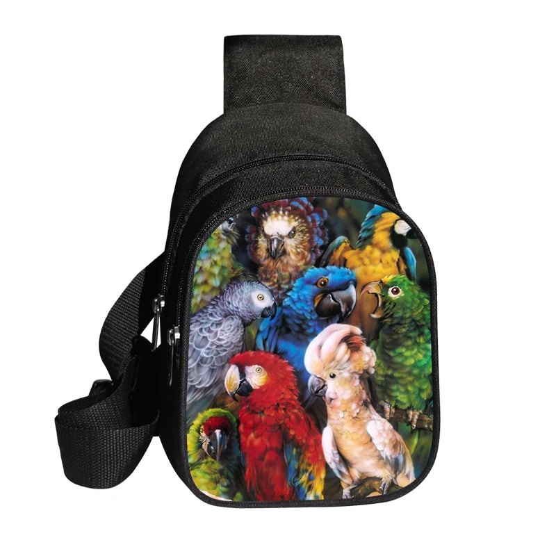 Parrot Shoulder Bag - Waterproof Outdoor Travel Messenger Bag