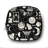 Cat Witch Print Period Sanitary Napkin Bag Gothic Handbags Gift