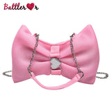 Sweet Chains Crossbody Bag for Women with Bow Detail