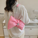Sweet Chains Crossbody Bag for Women with Bow Detail